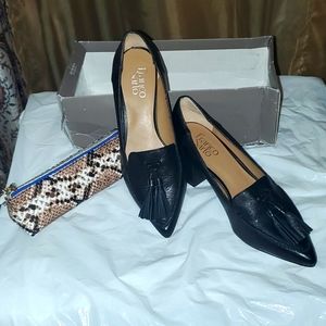 NEW Never Worn Franco Sarto Crane Black Loafers Sz 7.5